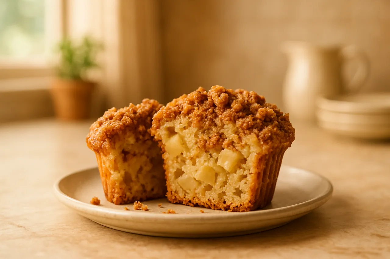 Apple Cinnamon Coffee Cake Muffins