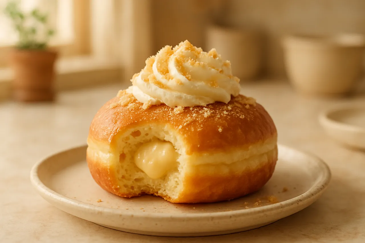 Banana Cream Pie Doughnuts