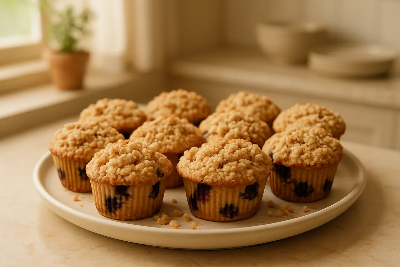 Blueberry Coffee Cake Muffins