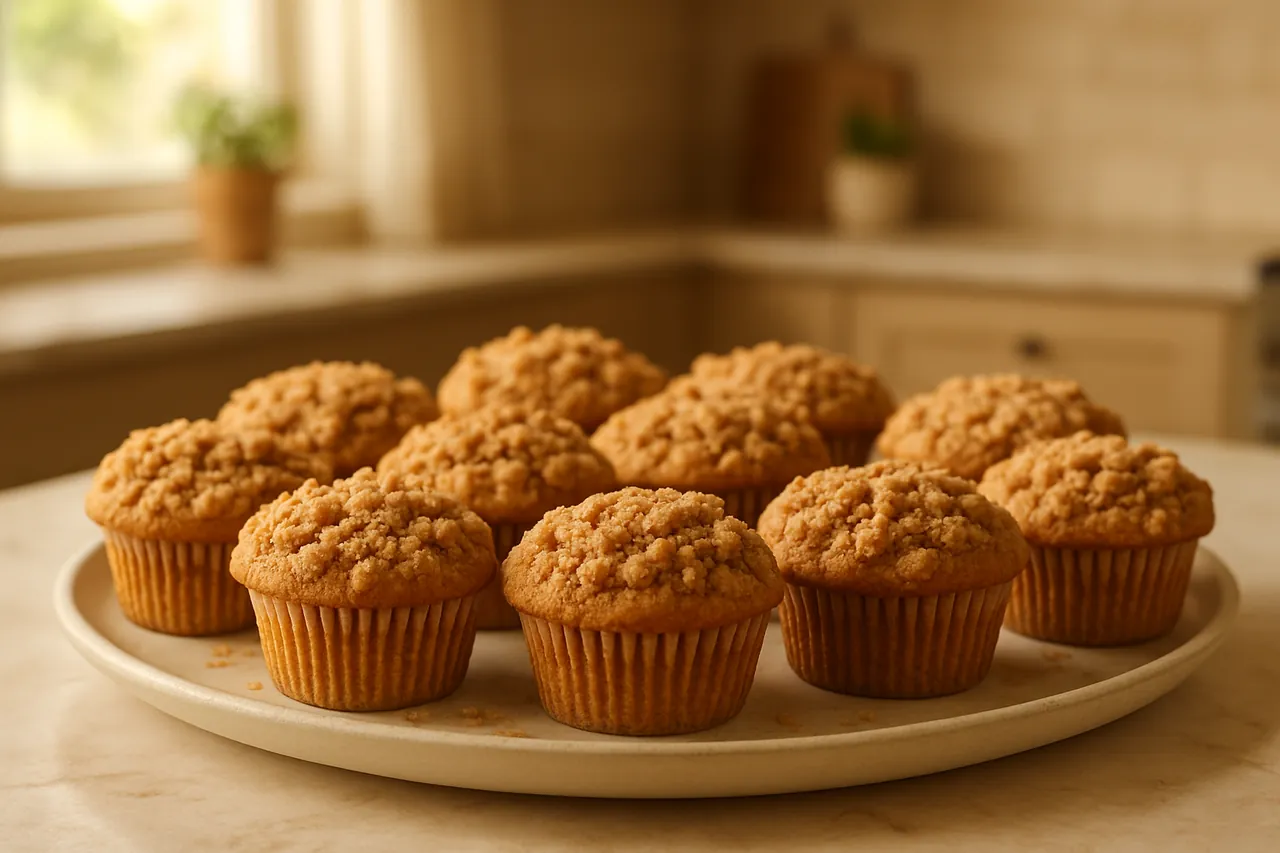Brown Butter Coffee Cake Muffins