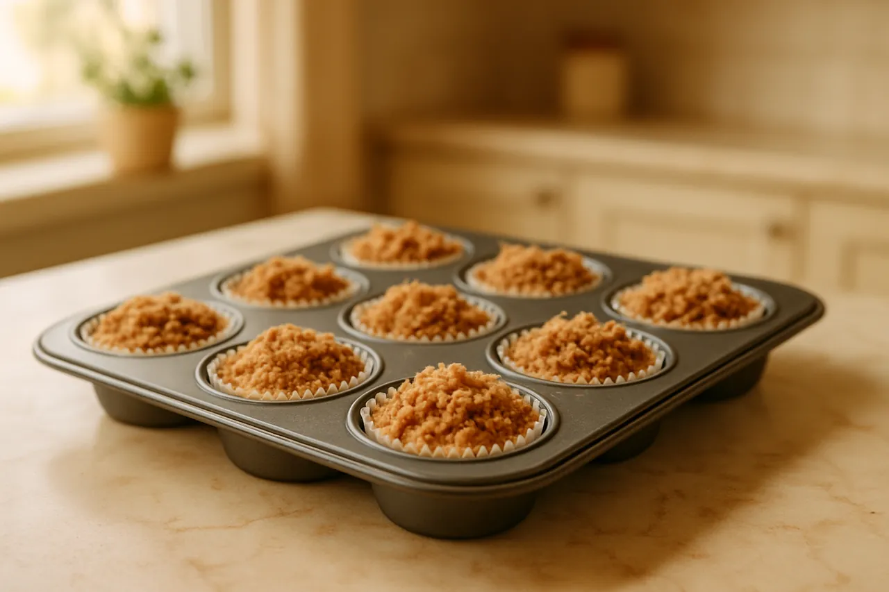 Brown Butter Coffee Cake Muffins