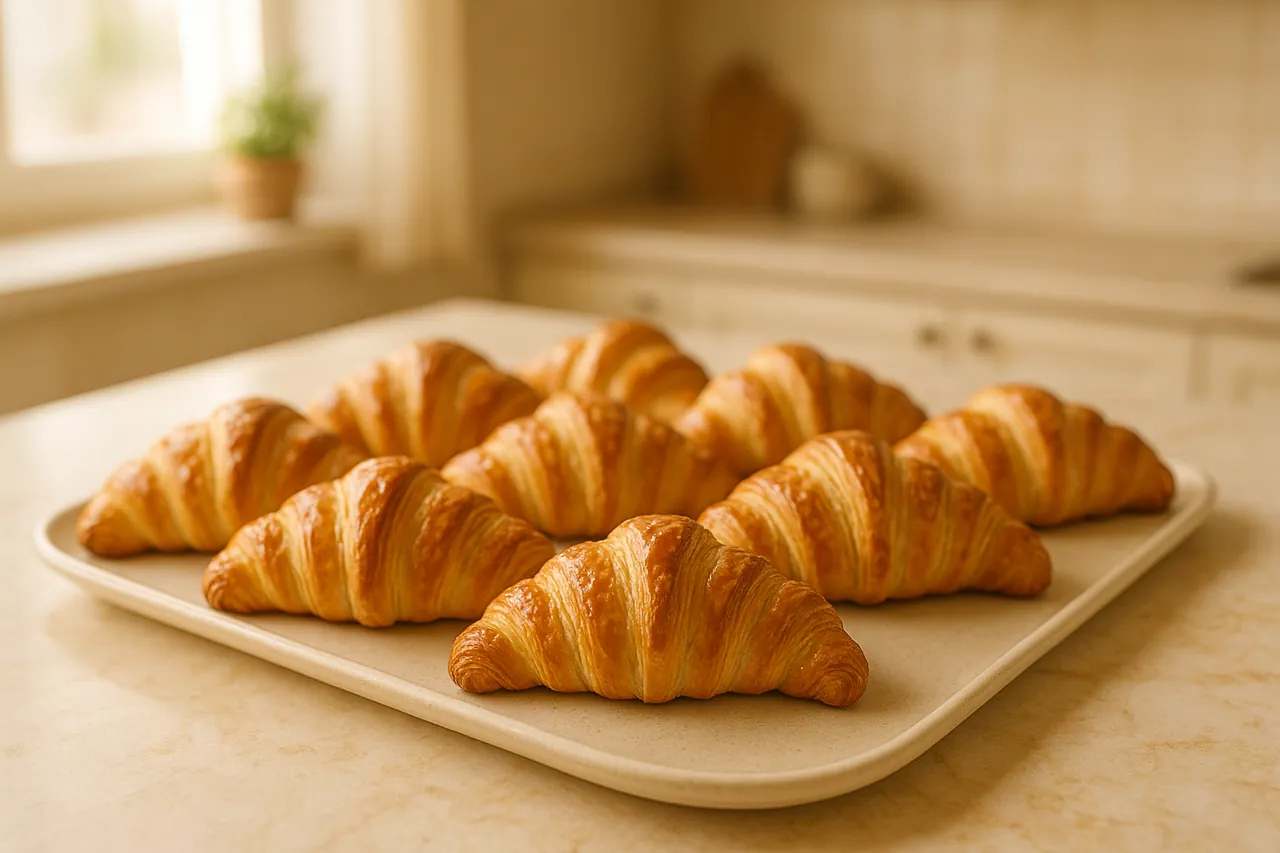Buttery Flaky Croissants