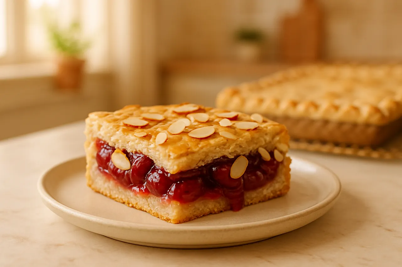 Cherry Almond Slab Pie