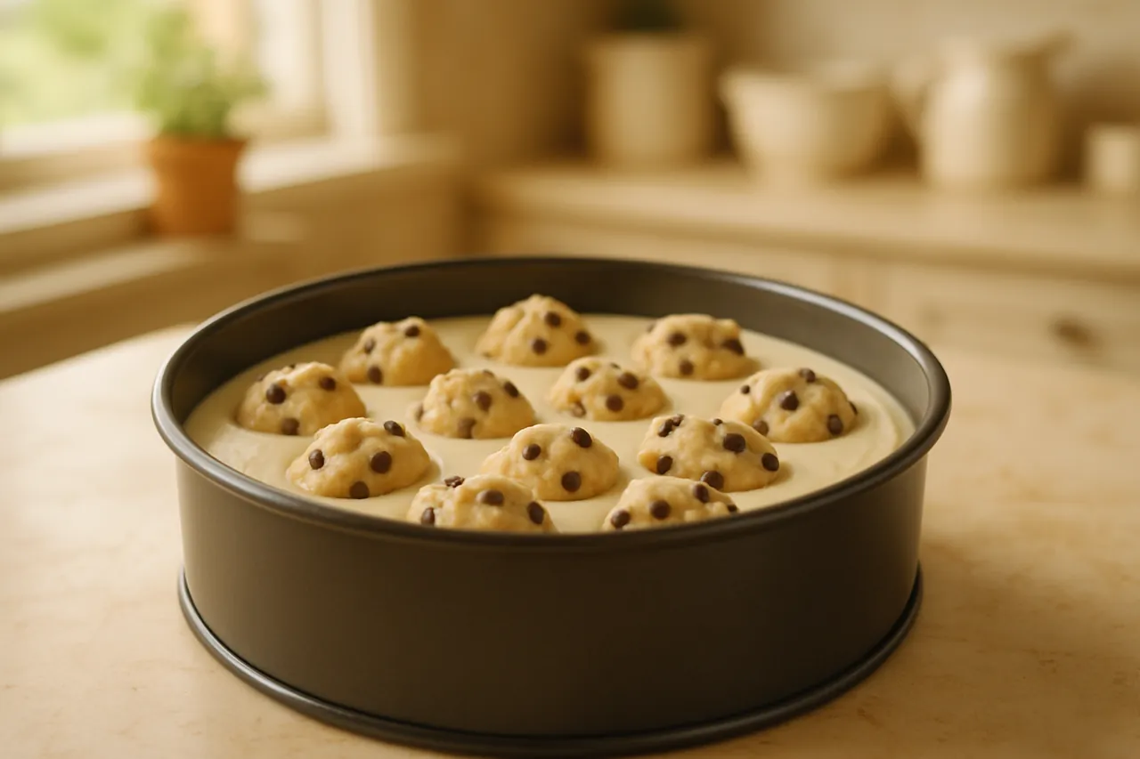 Chocolate Chip Cookie Dough Cheesecake
