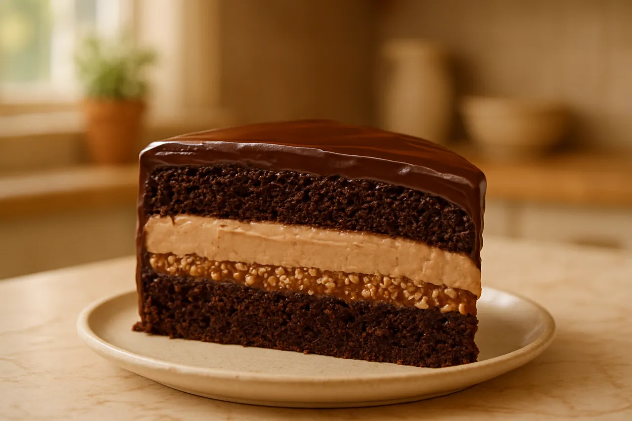 Chocolate Hazelnut Crunch Cake