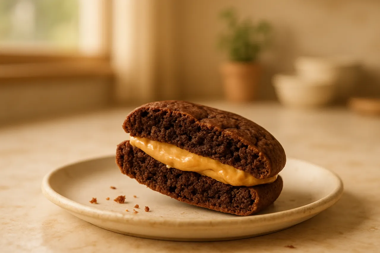 Chocolate Peanut Butter Sandwich Cookies
