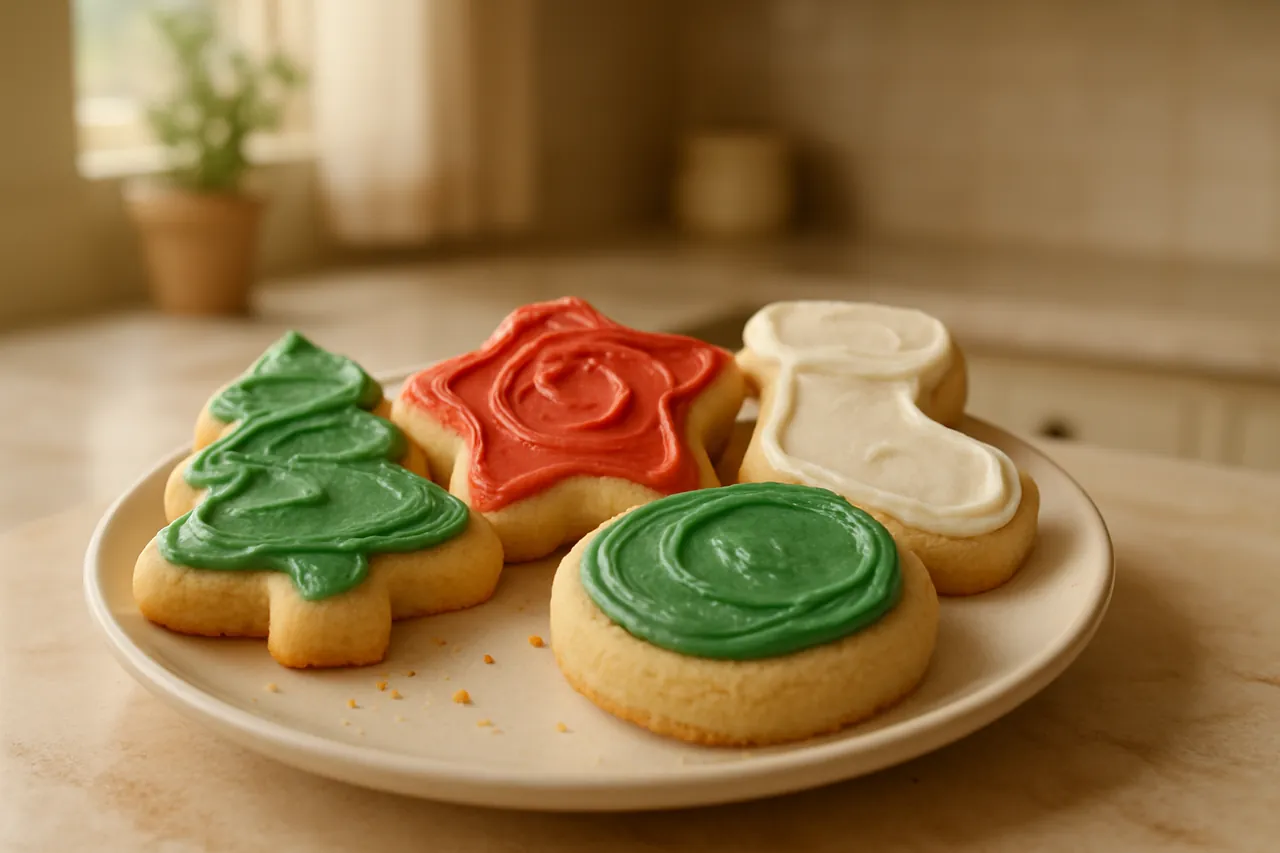 Christmas Frosted Sugar Cookies