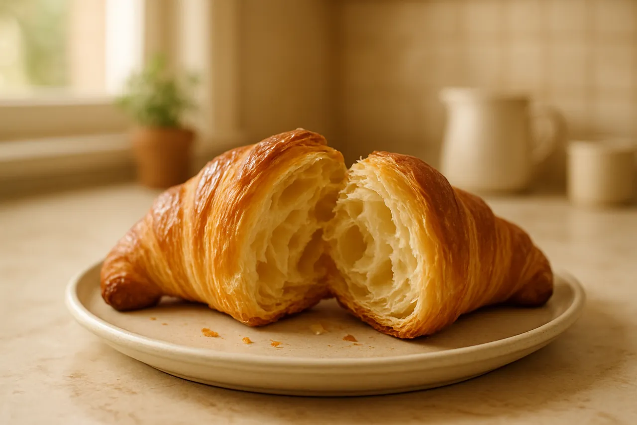 Classic Buttery Croissants