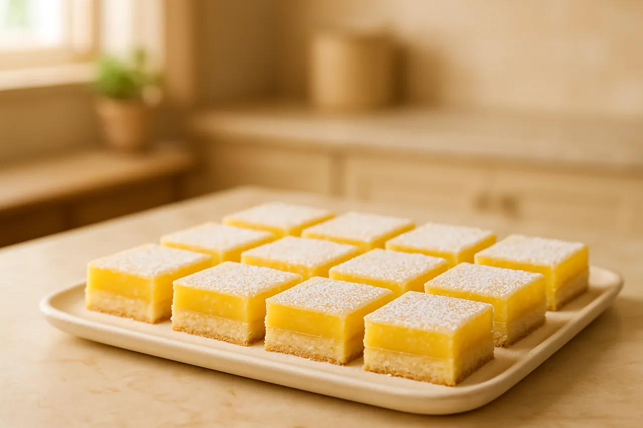 Classic Lemon Bars with Shortbread Crust