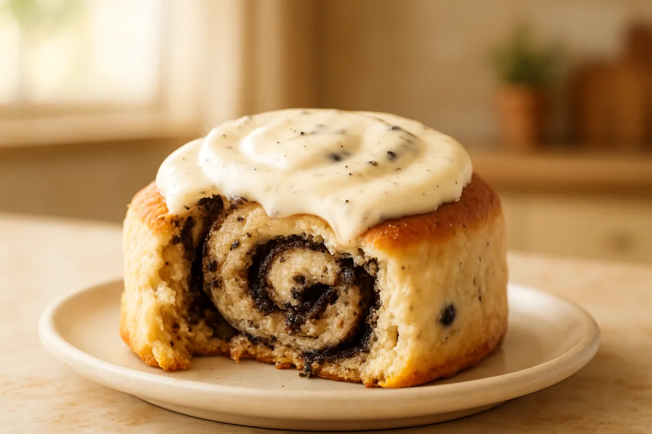 Moist Cookies & Cream Cinnamon Rolls