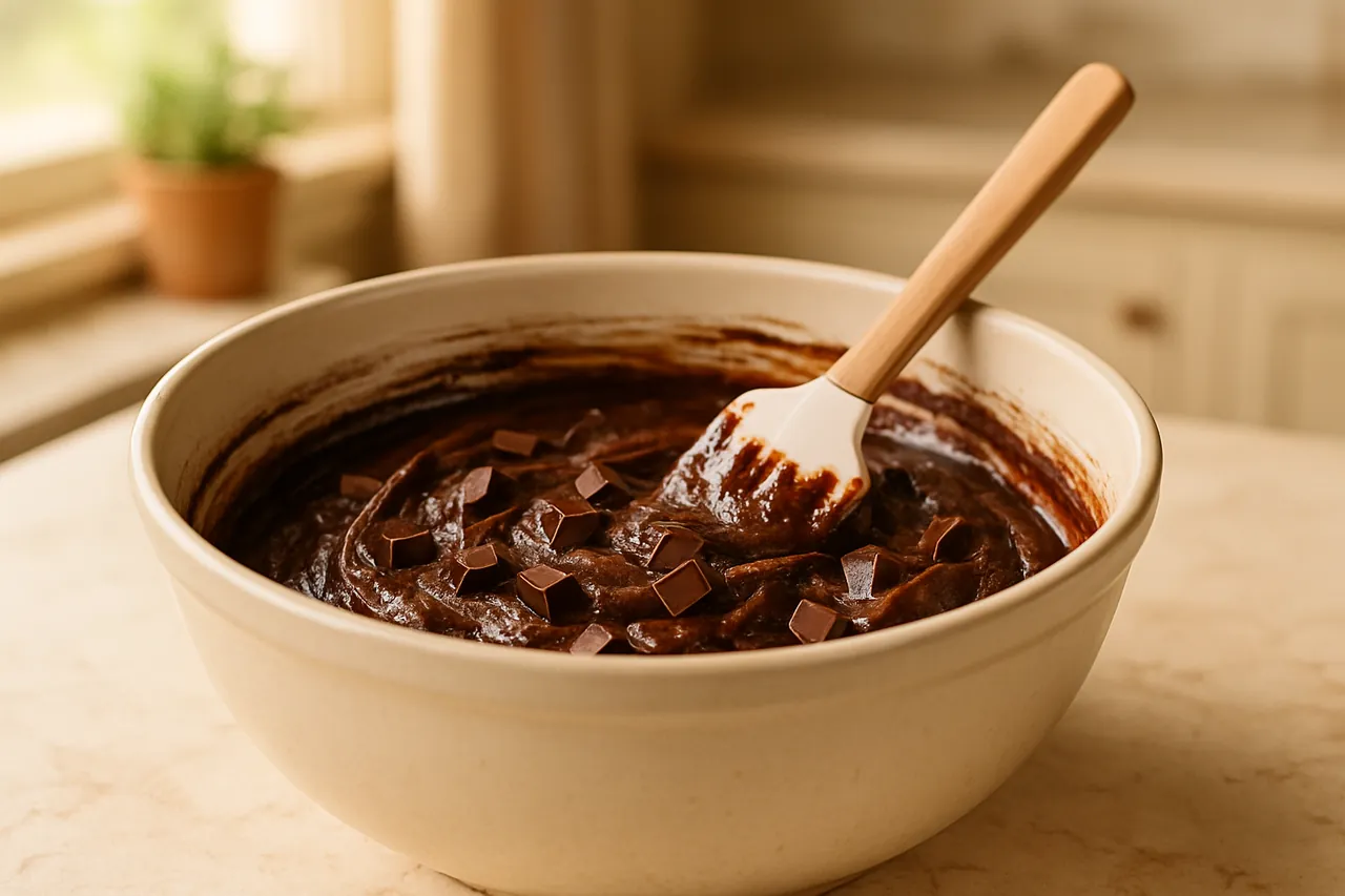 Fudgy Triple Chocolate Brownies