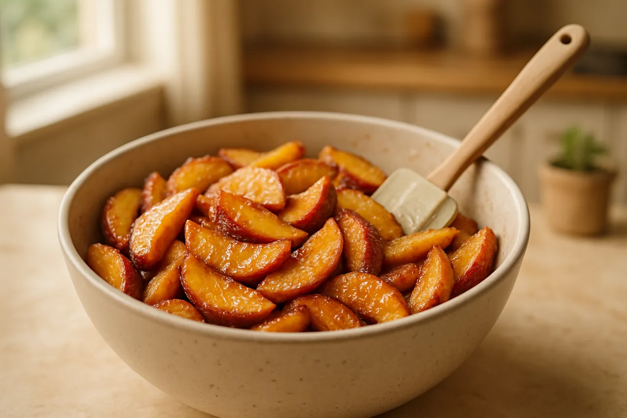 Gooey Peach Crisp