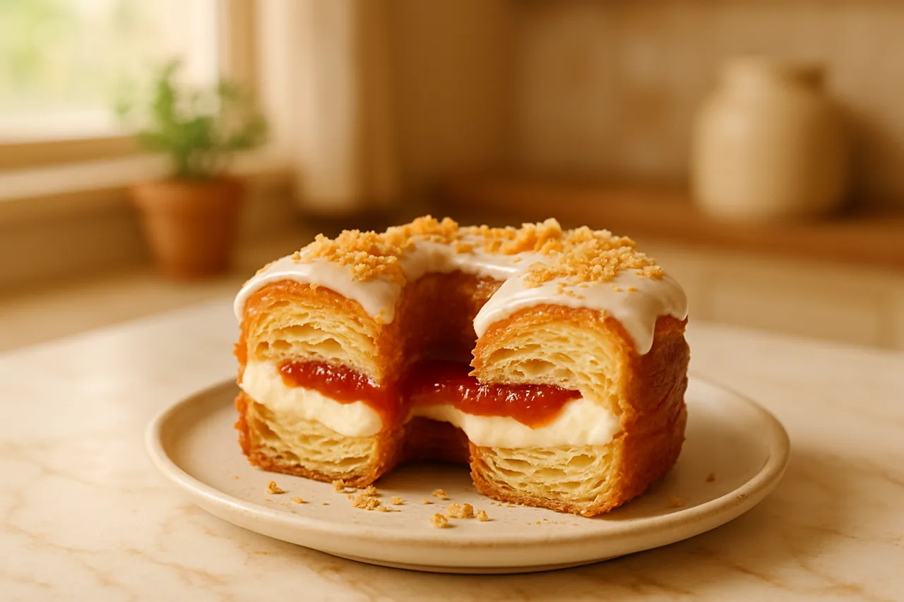 Guava Cheesecake Cronut