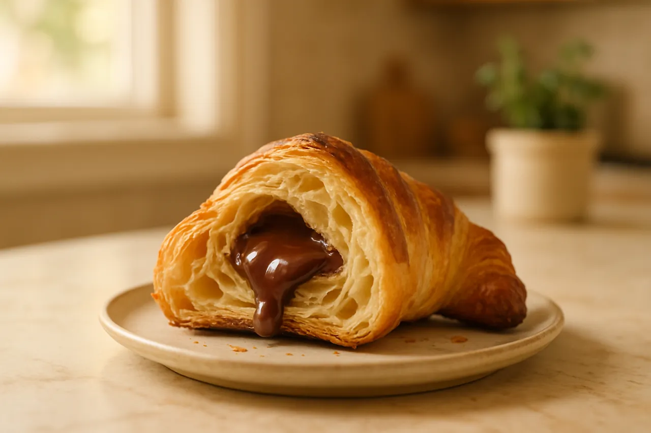 Homemade Chocolate Croissants
