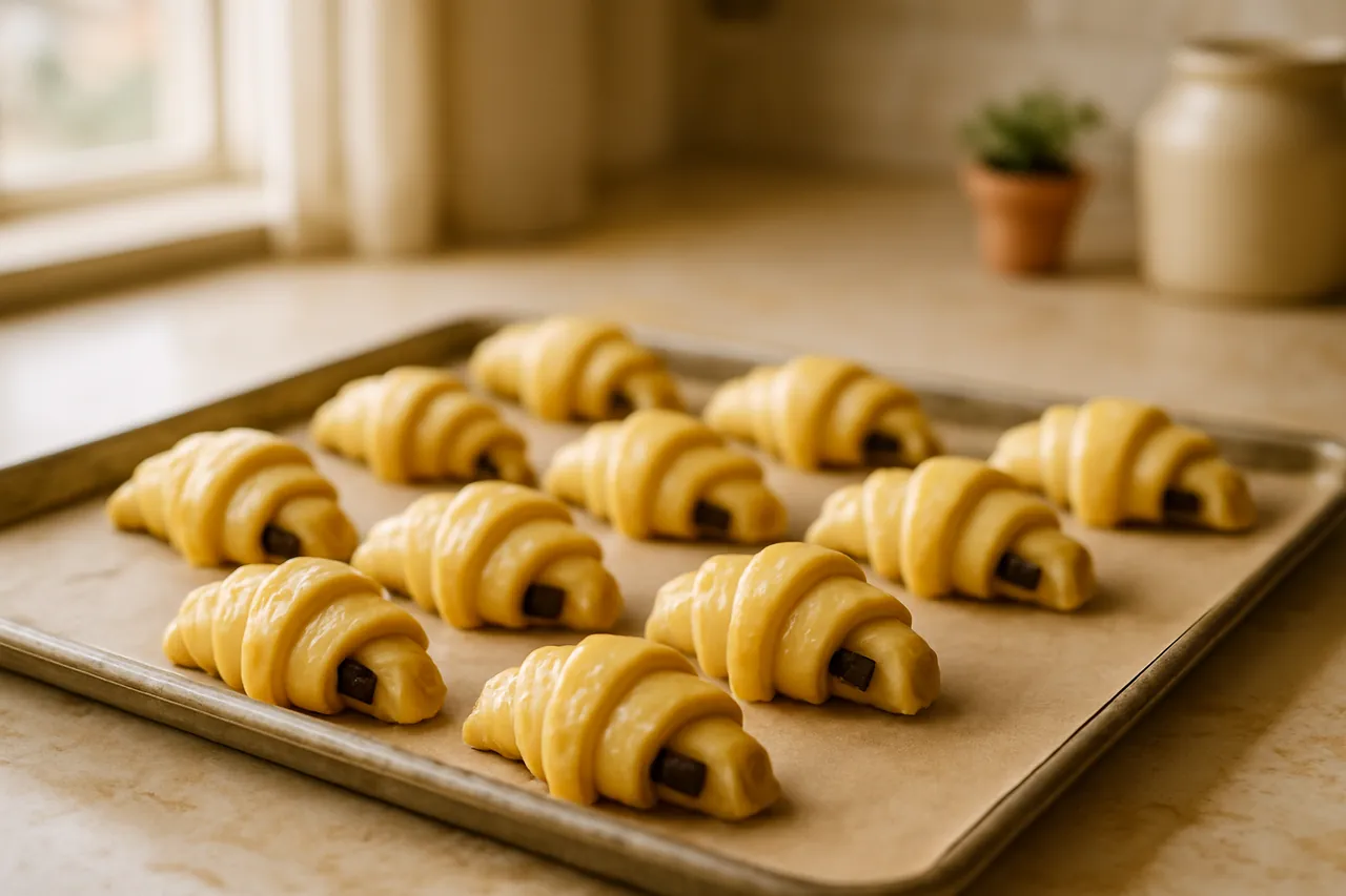 Homemade Chocolate Croissants