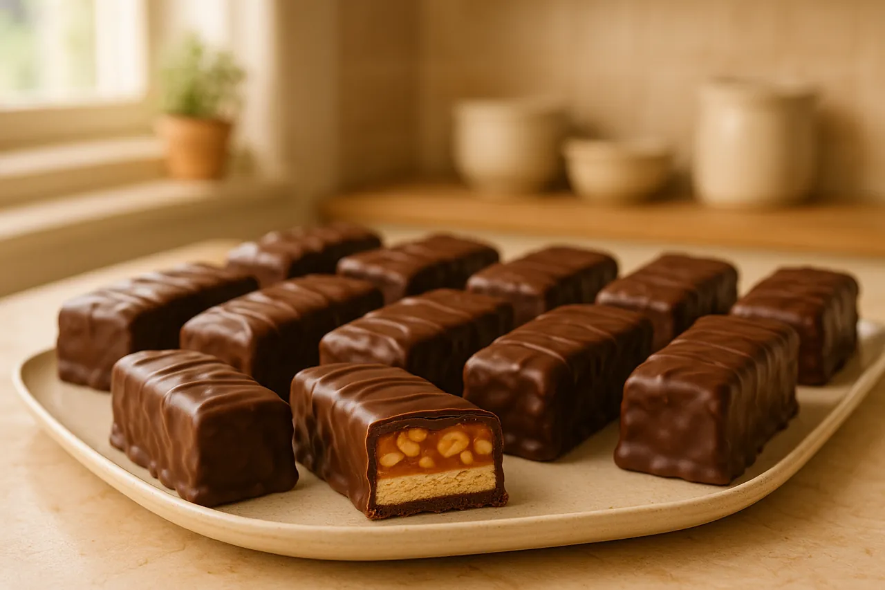 Homemade Snickers Bars