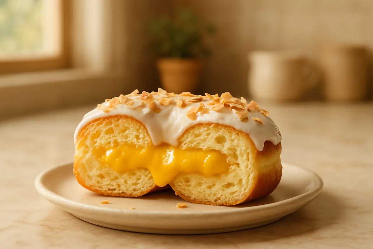 Mango Sticky Rice Doughnuts