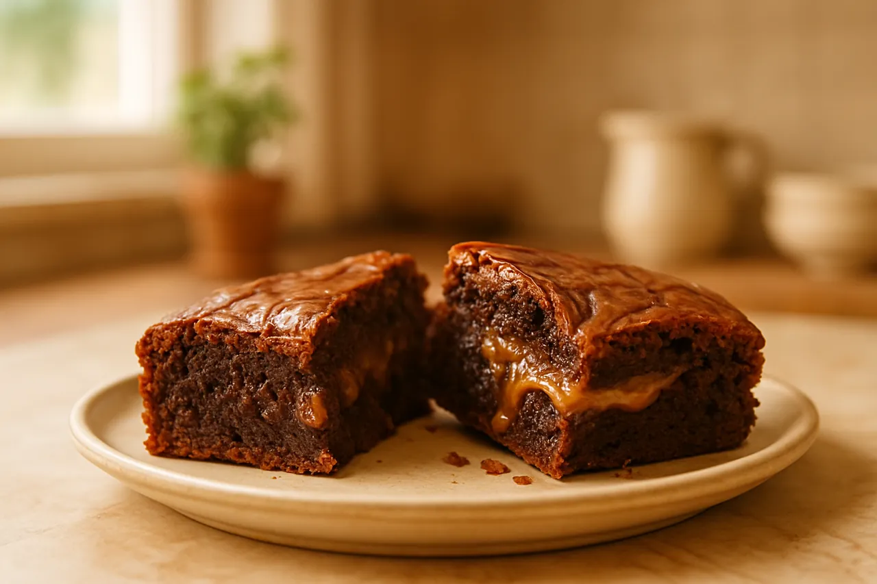 Miso Caramel Brownies