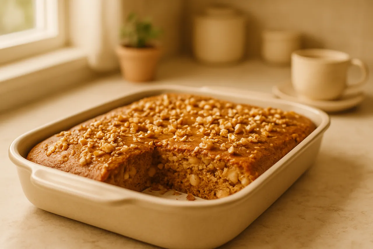 Moist Apple Honey Cake