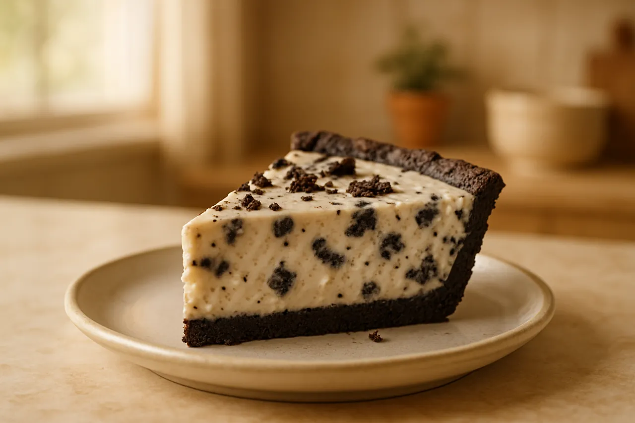 Oreo Cookies & Cream Cheesecake Pie