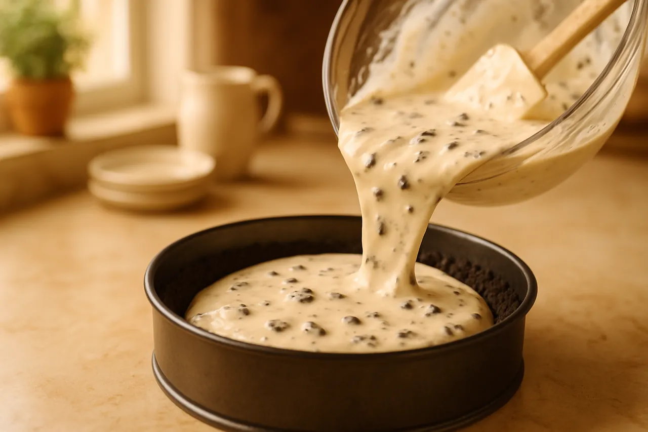 Oreo Cookies & Cream Cheesecake Pie