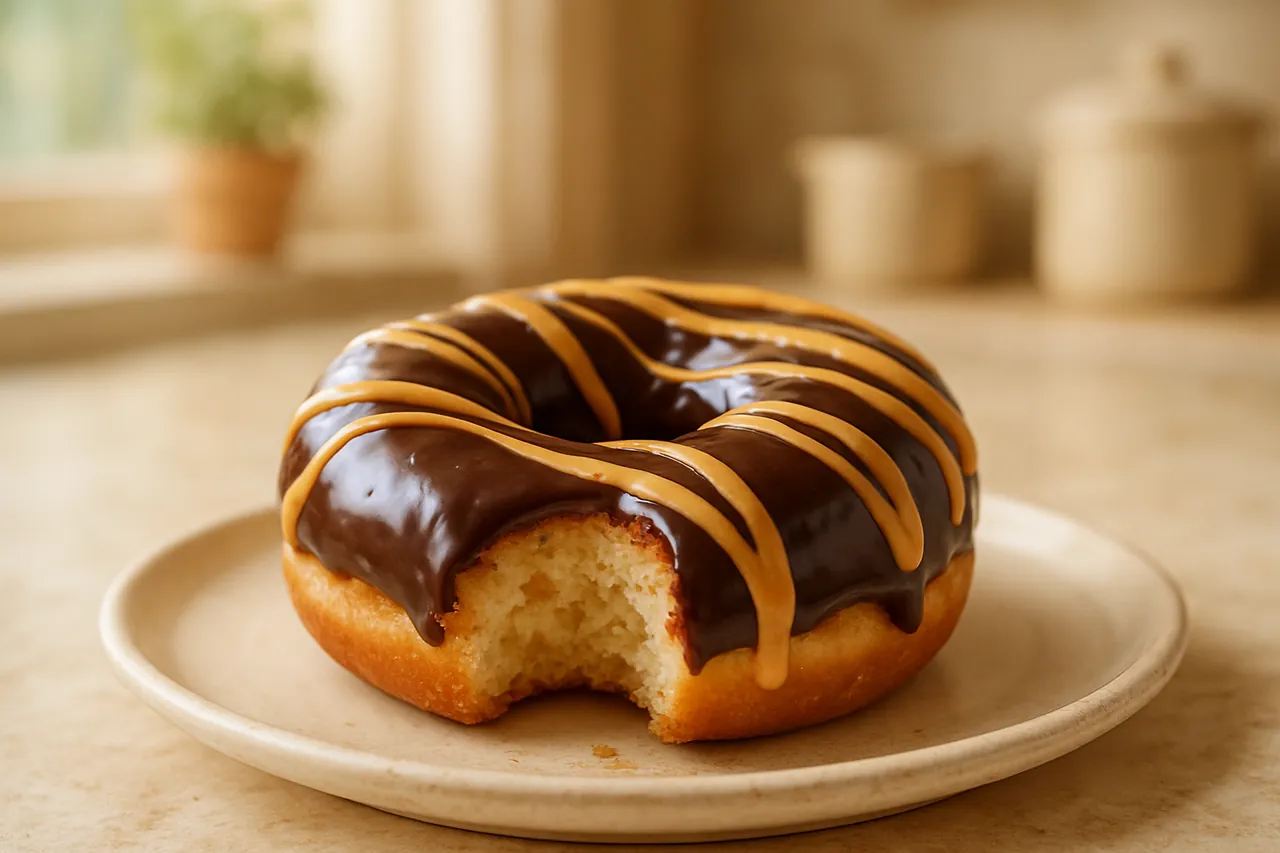 Peanut Butter Chocolate Doughnuts