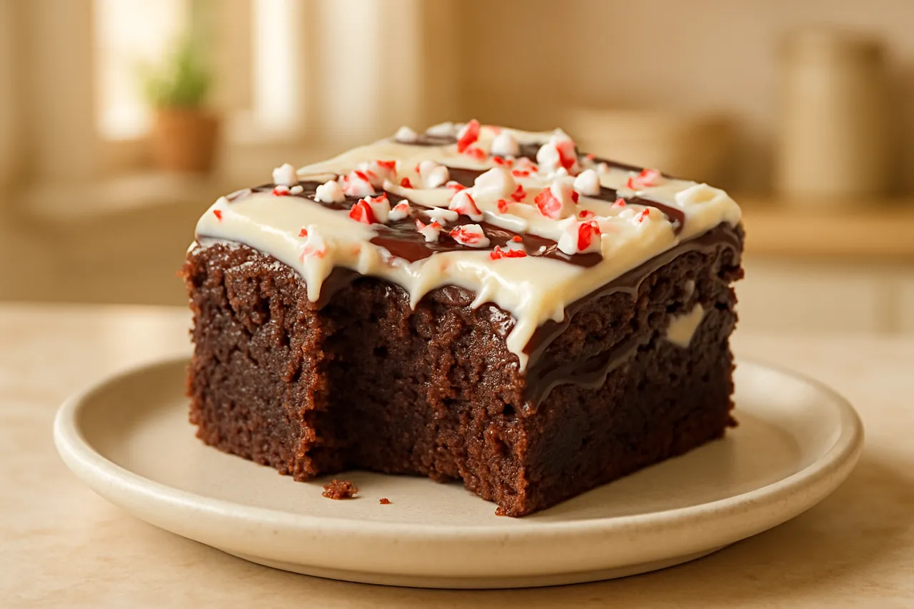 Peppermint Bark Brownies