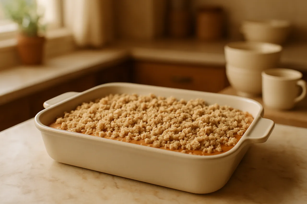 Pumpkin Streusel Slab Pie