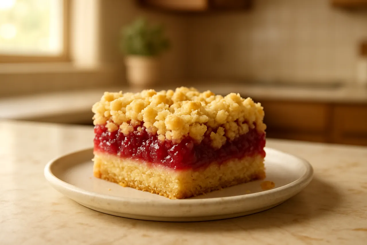 Raspberry Crumb Bars