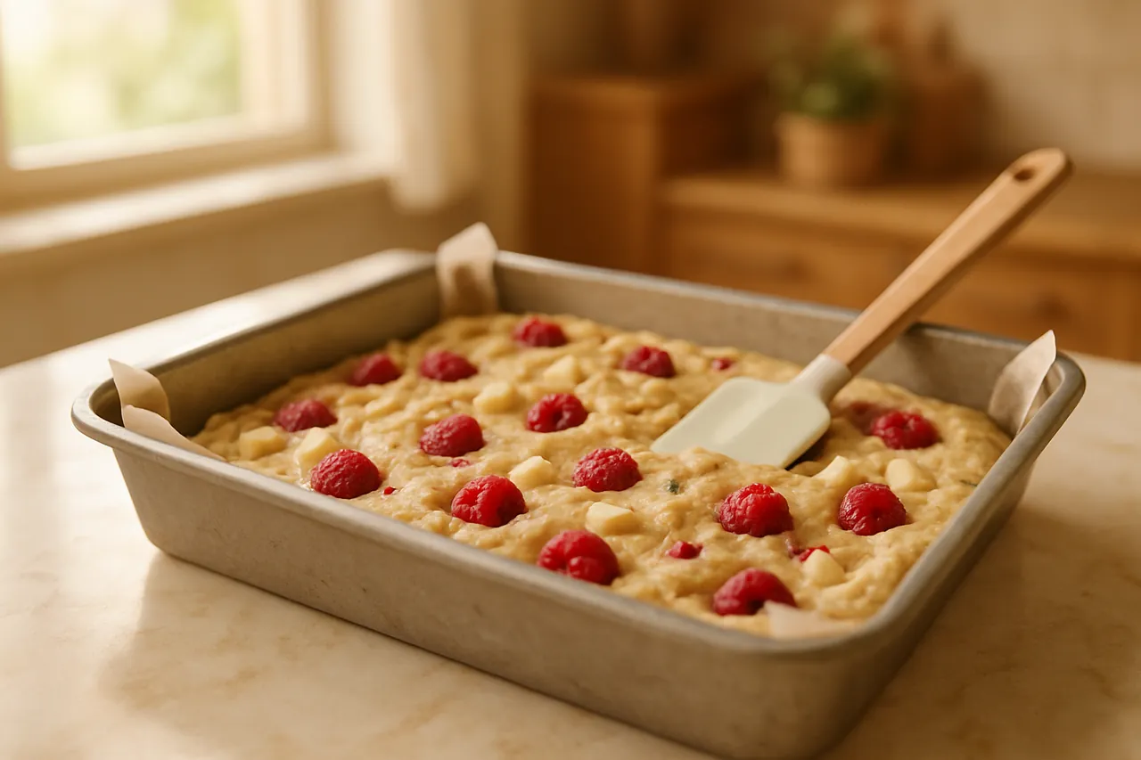 Raspberry White Chocolate Cookie Bars