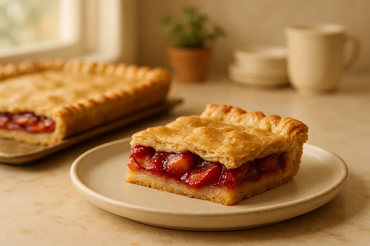 Roasted Plum & Brown Butter Slab Pie