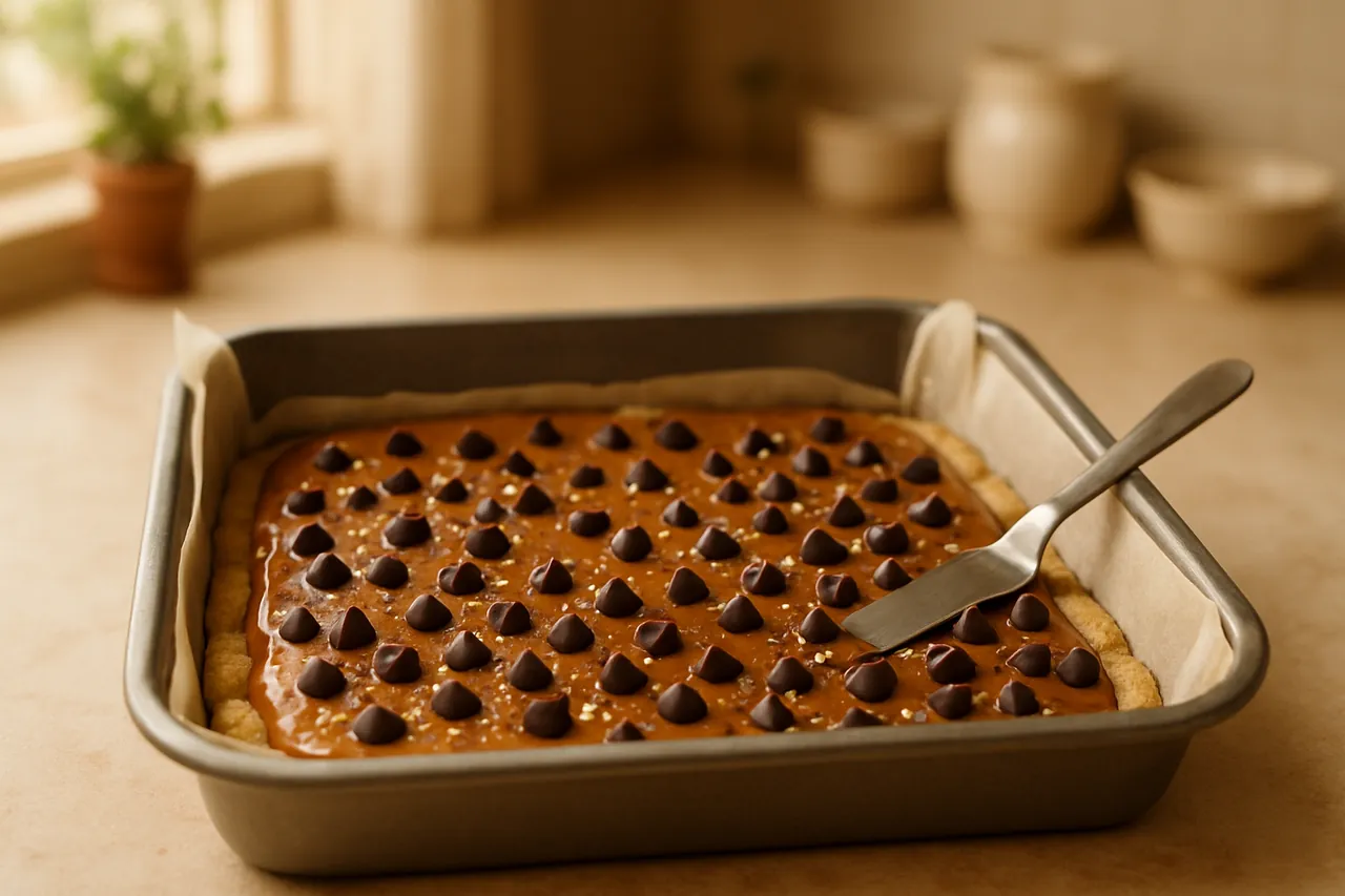 Salted Caramel Chocolate Cookie Bars