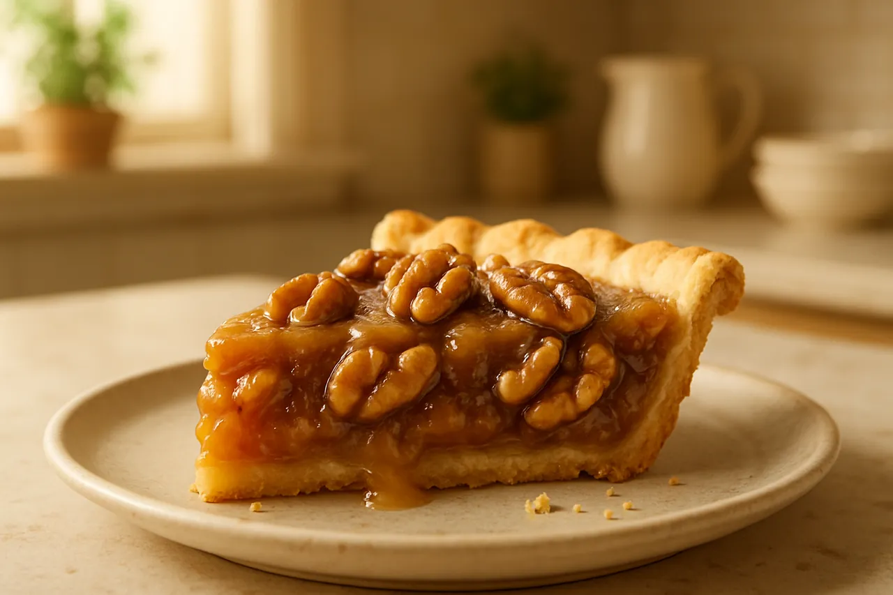 Salted Maple Walnut Slab Pie