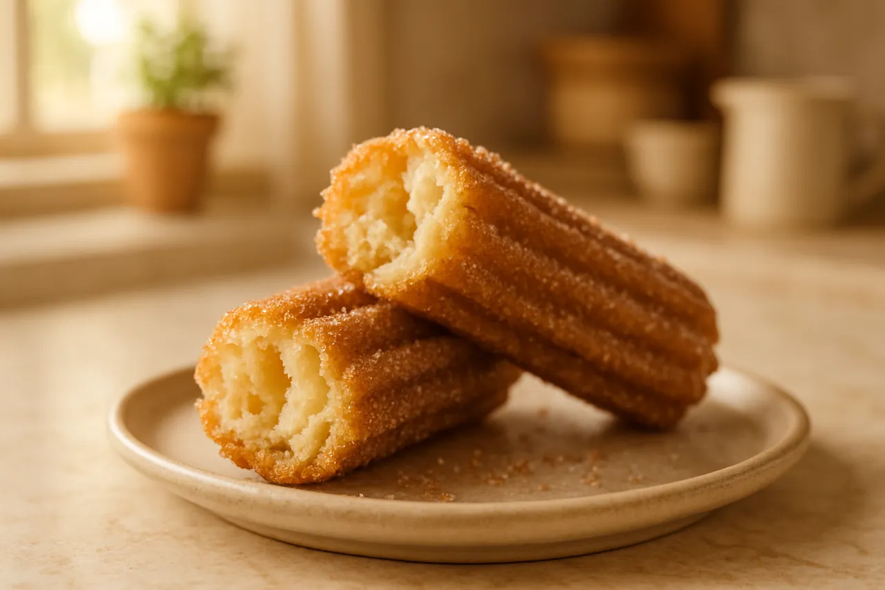 Soft Churros with Cinnamon Sugar