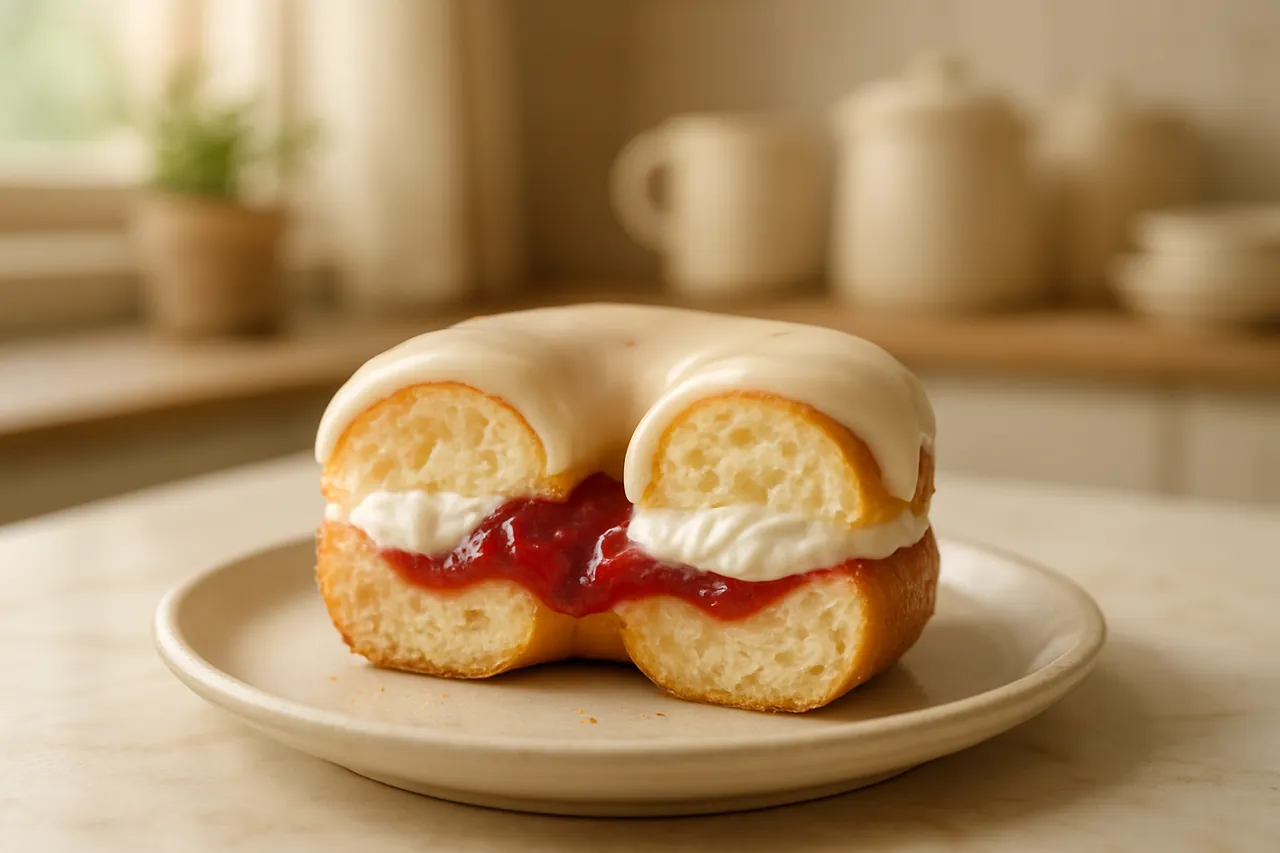 Strawberry Shortcake Doughnuts