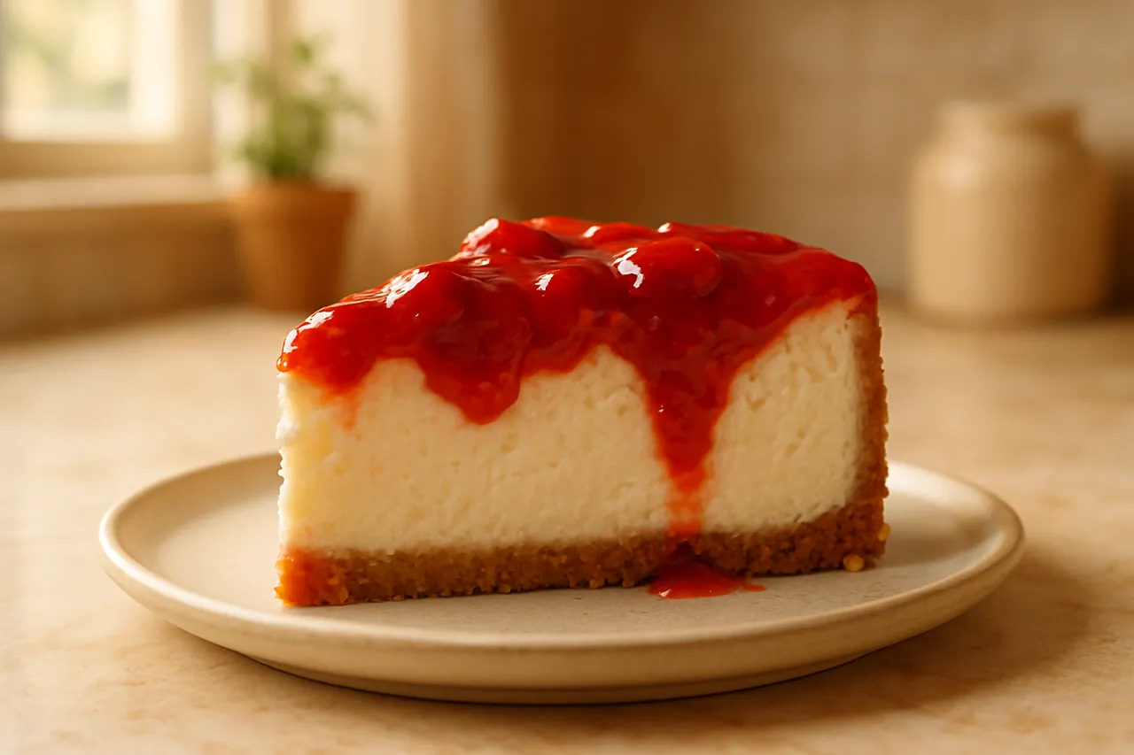 Strawberry-Topped Cheesecake