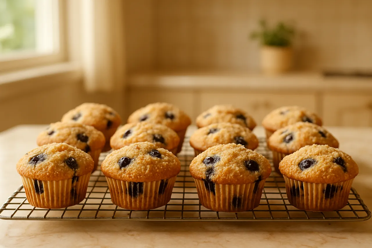 Sugar Crusted Blueberry Bakery Muffin
