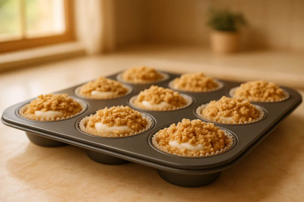 Sweet Cream Cheese Coffee Cake Muffins