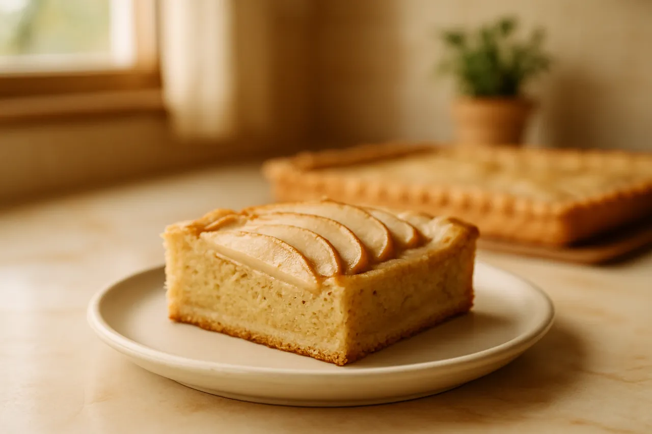 Vanilla Bean Pear Frangipane Slab Pie
