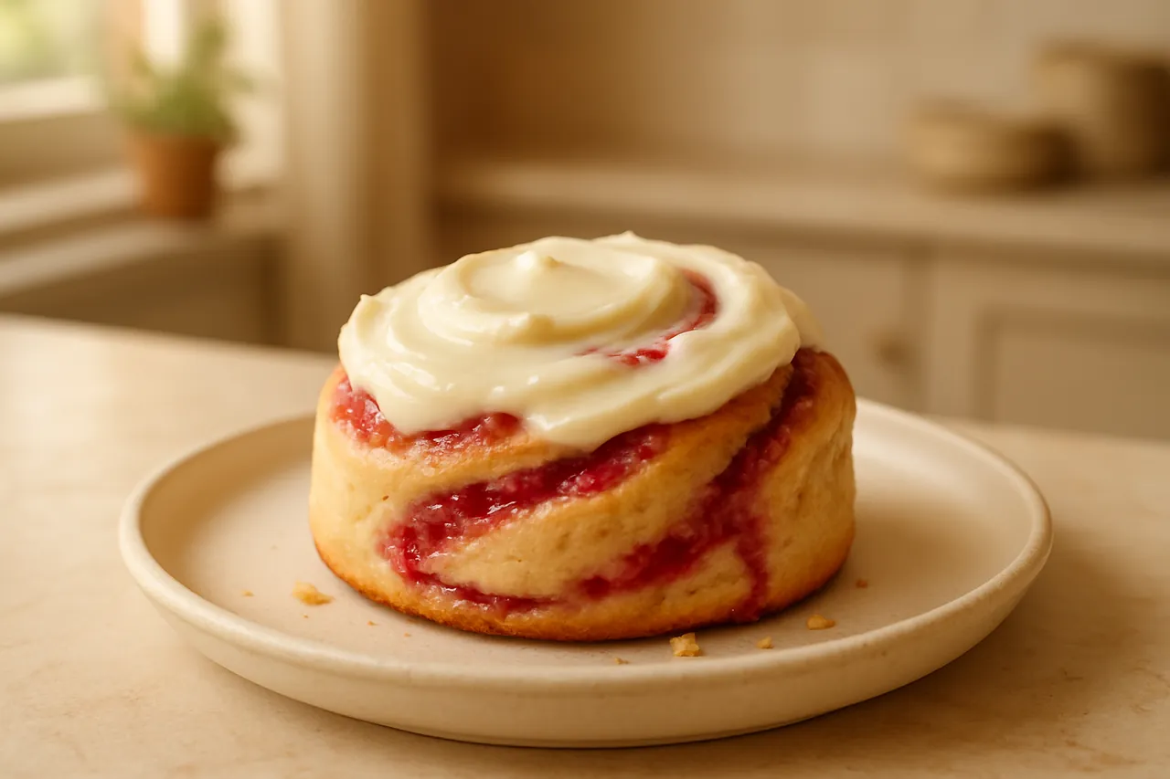 White Chocolate Raspberry Cinnamon Rolls