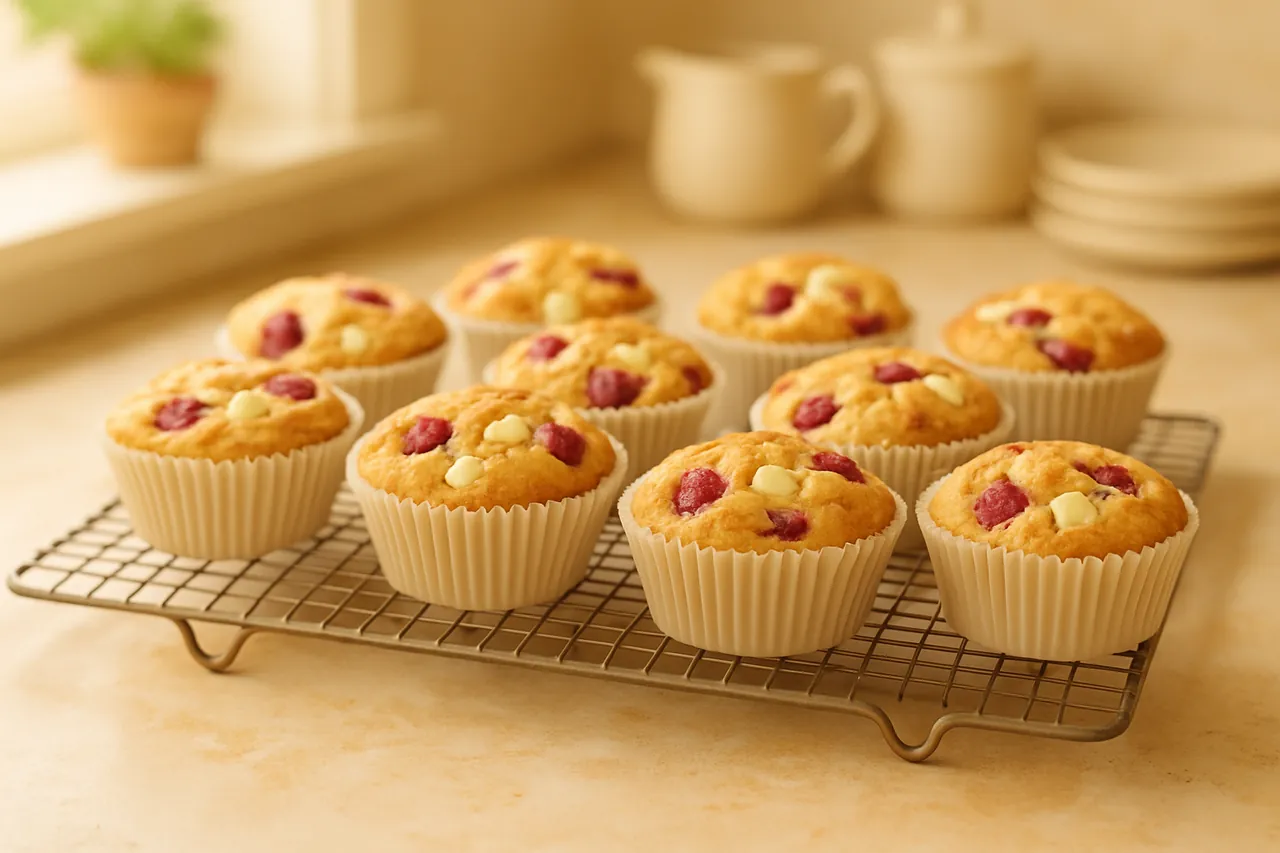 White Chocolate Raspberry Muffins