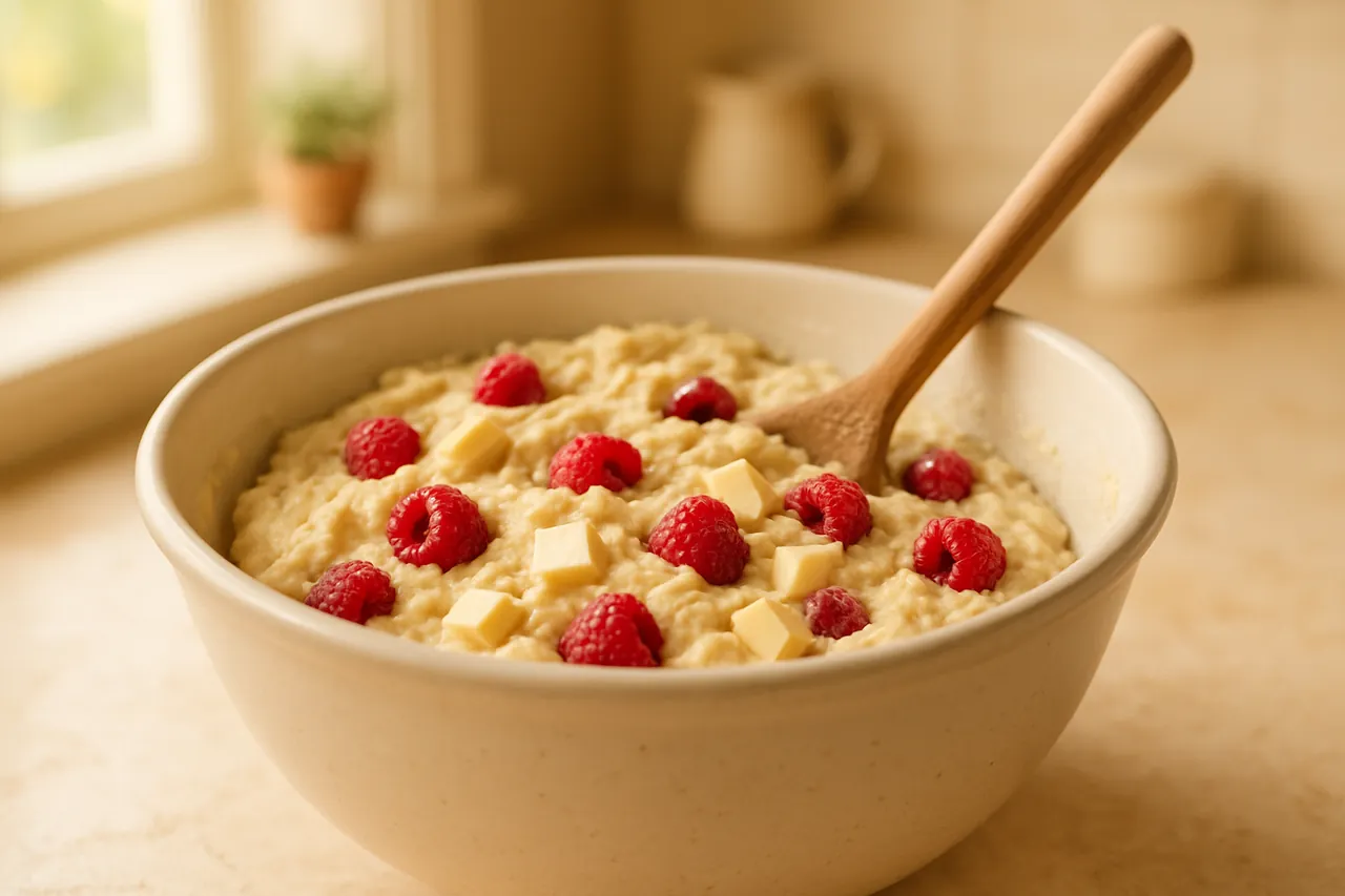 White Chocolate Raspberry Muffins